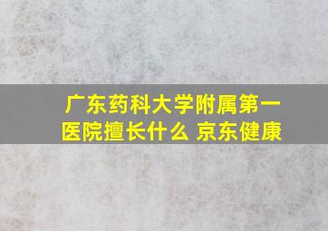 广东药科大学附属第一医院擅长什么 京东健康